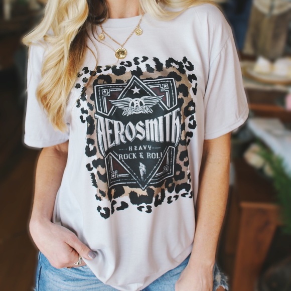 Leopard Aerosmith Tee-Sand - Picture 5 of 6